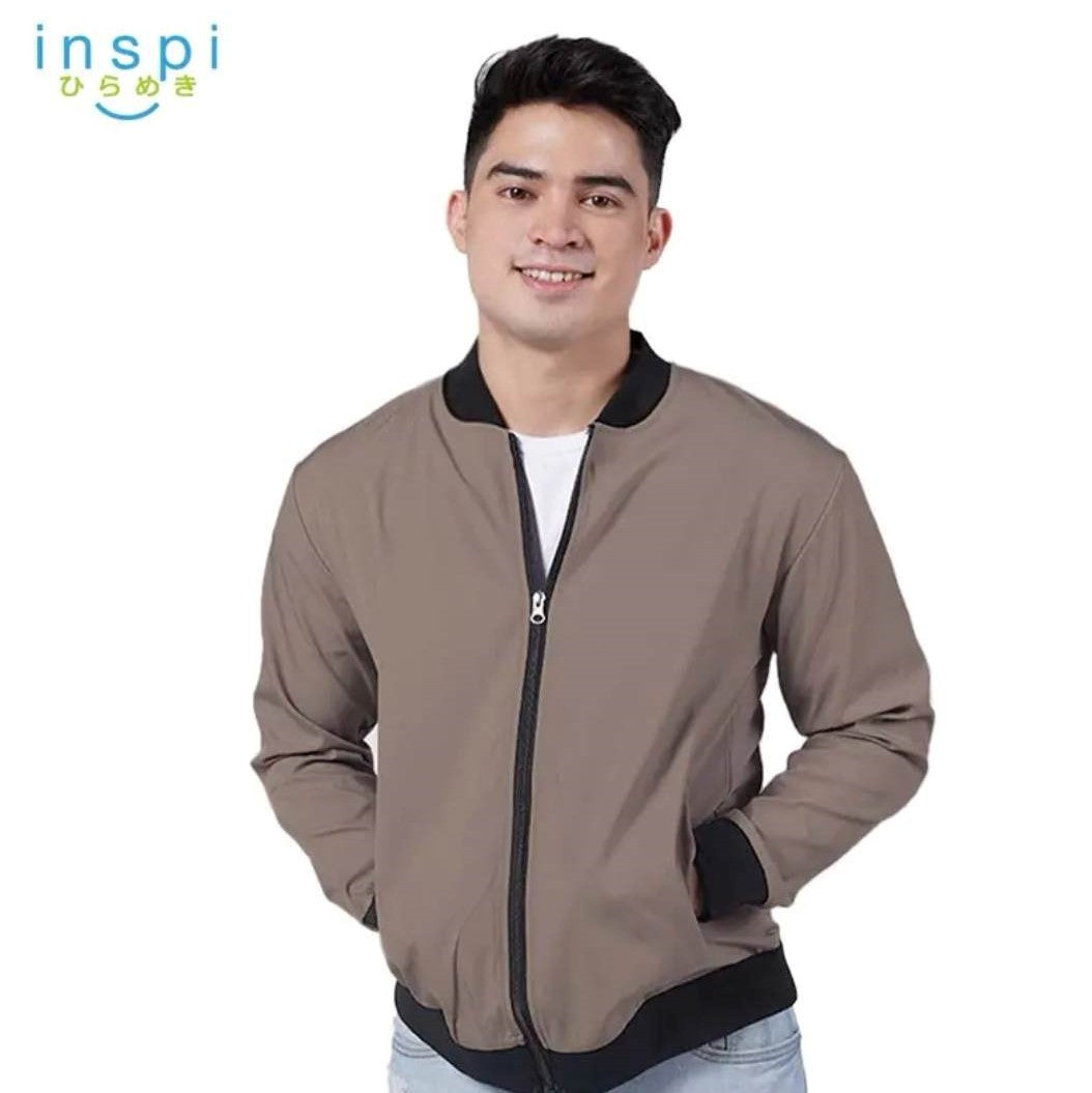 INSPI Bomber Jacket in Mocha