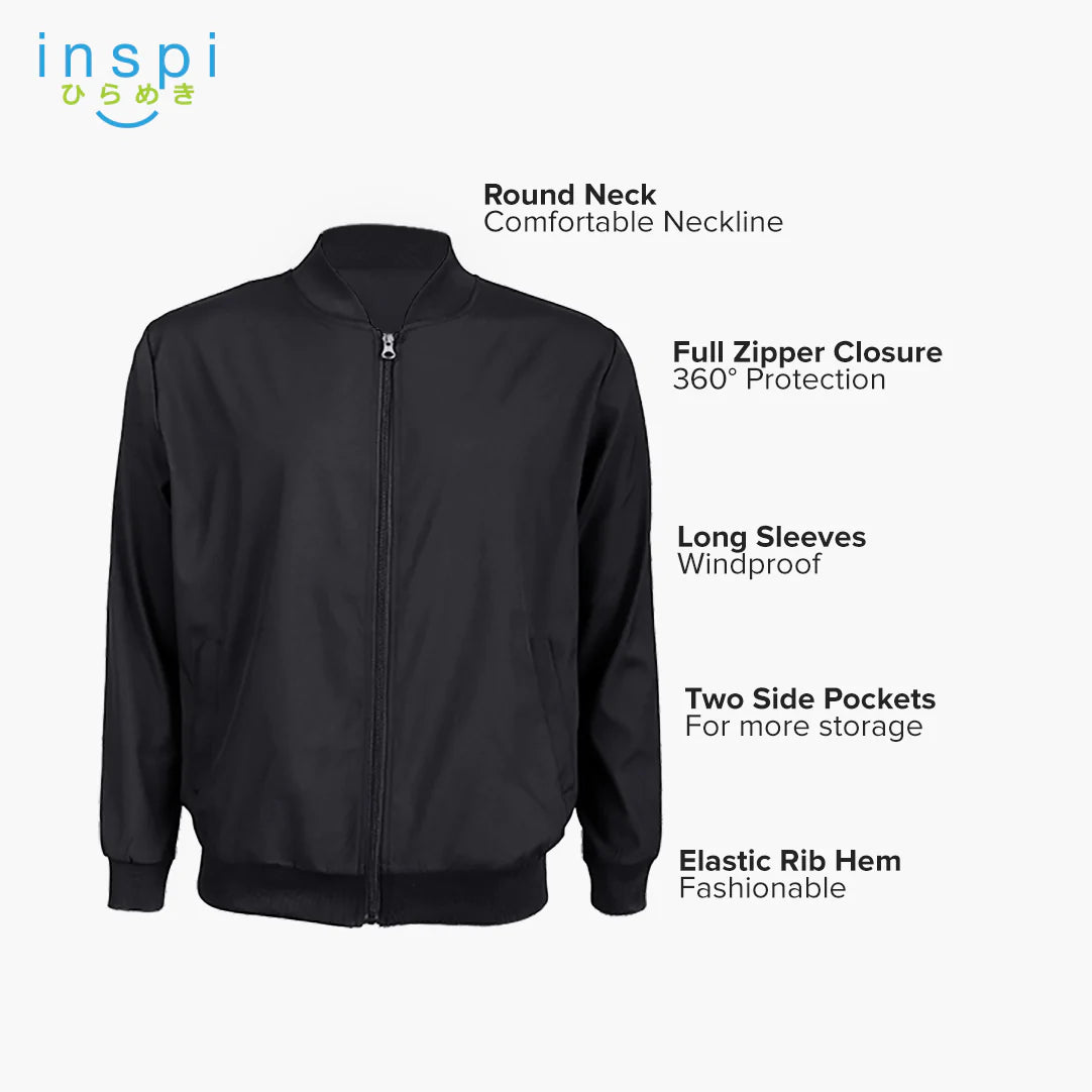 INSPI Bomber Jacket in Black