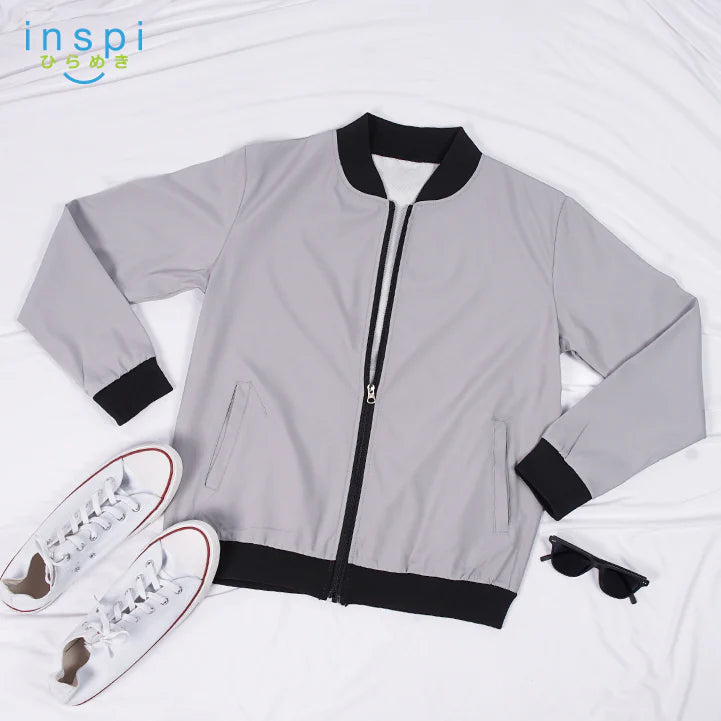INSPI Bomber Jacket in GRAY