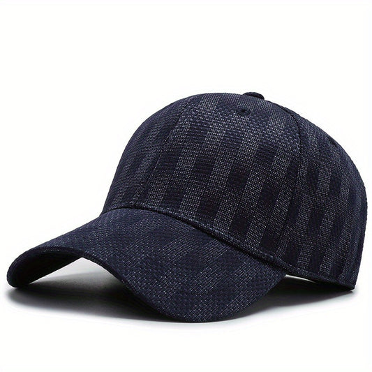 TM Fashion Baseball Cap Plaid Outdoor Sun Hat For Men Women