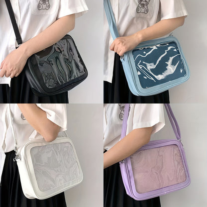 Women's Clear Preppy Collegiate Ita Bag