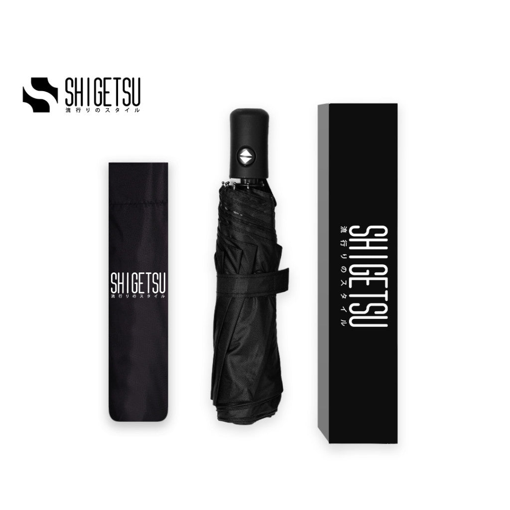 Shigetsu black folding automatic umbrella