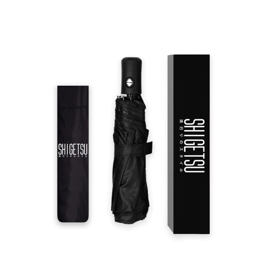 Shigetsu black folding automatic umbrella