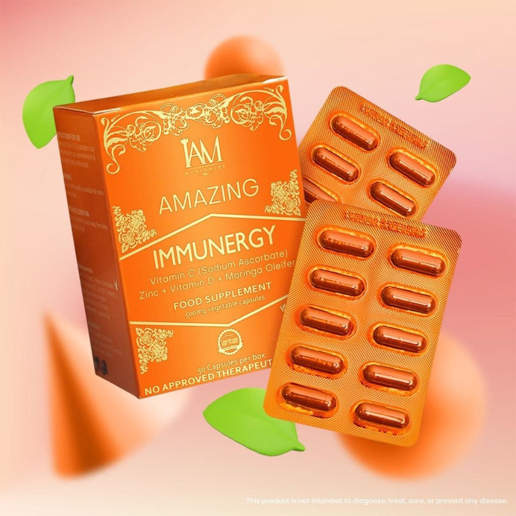 IAM Amazing Immunergy Energy Booster Vitamin C and ZINC with Moringa