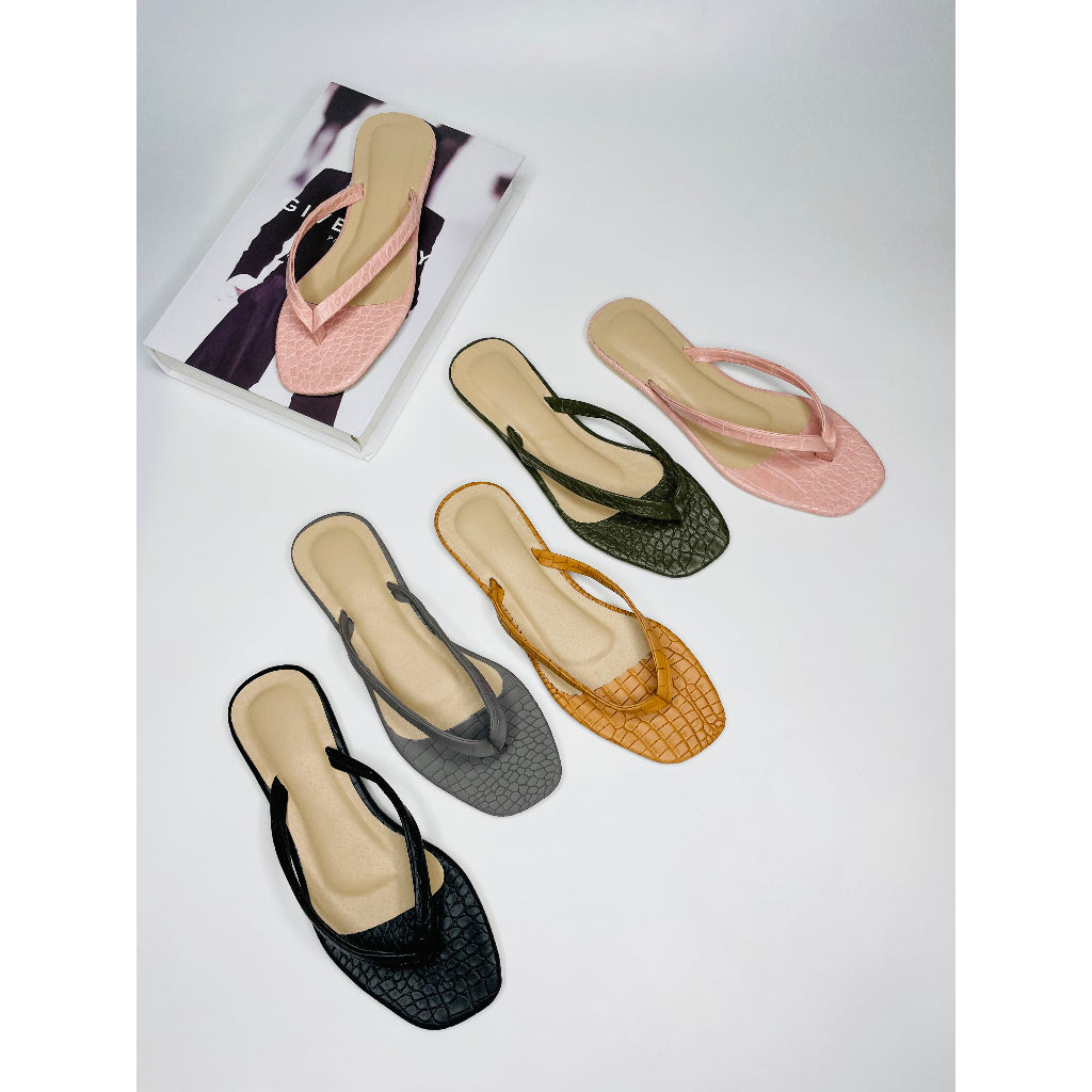 Mgubs - BELLE - Flat Square SIPIT Toe Suede