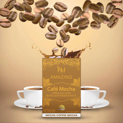 IAM Mocha Coffee Mix Cafe Mocha with Barley and Alkaline