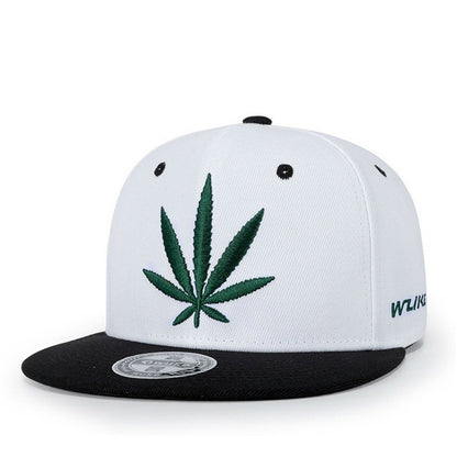 CJ Leaf Embroidery Trend Street All-match Cap