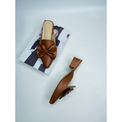 Mgubs -  Hapon - 1.5 INCH Pointed Half shoes synthetic leather (Copy)