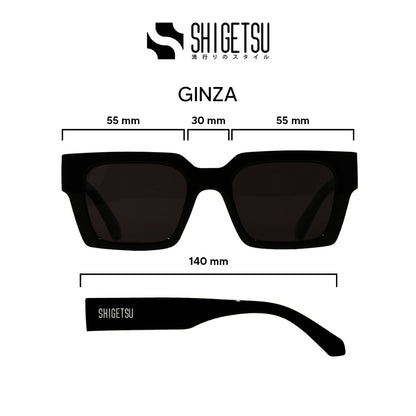 Shigetsu GINZA UV400 Sun Shield fashion sunglasses in acetate frame