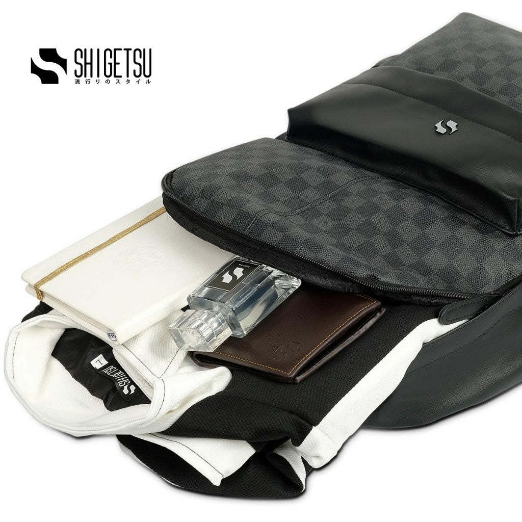 Shigetsu Yokonama Leather Backpack for men