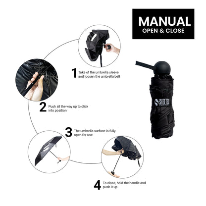 Shigetsu WAKKANAI UV Protection Manual Umbrella Retractable