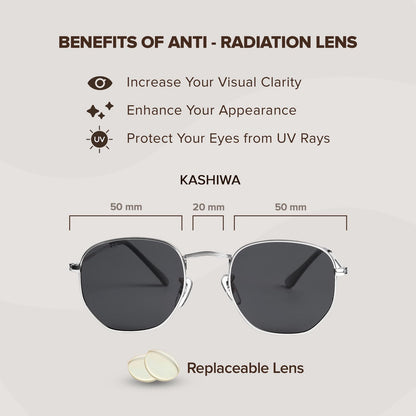 Shigetsu Kashiwa Sun Shield Glasses In Metal Frame