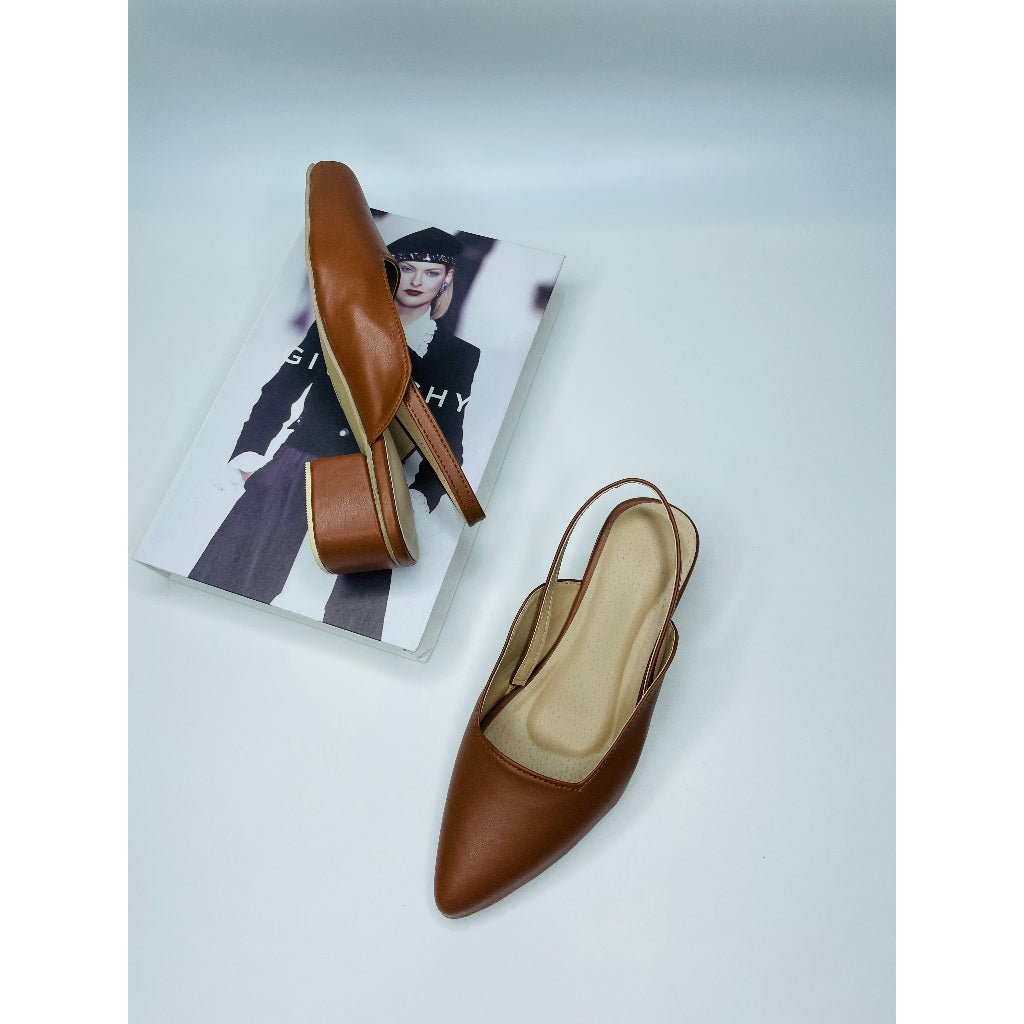 Mgubs - DIONNE - 1.5 INCH Pointed half shoes synthetic leather
