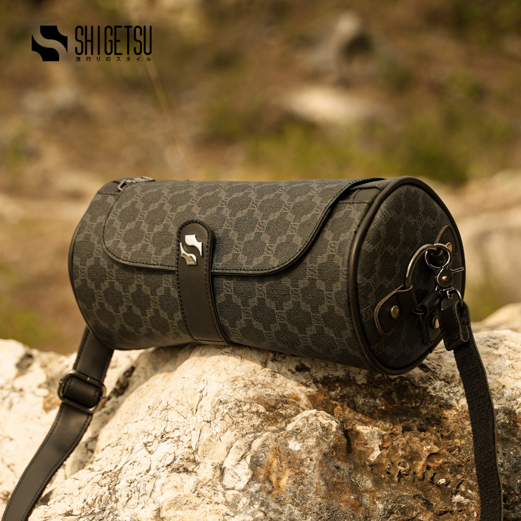 Shigetsu ESASHI Signature Bag Leather barrel Sling bag