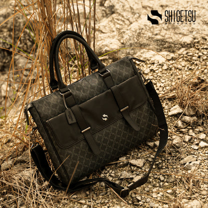 Shigetsu Signature Fujisawa Monogram Leather Office Bag