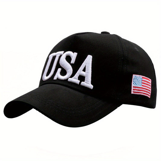 TM Classic Letter USA Embroidered Cotton Baseball Cap