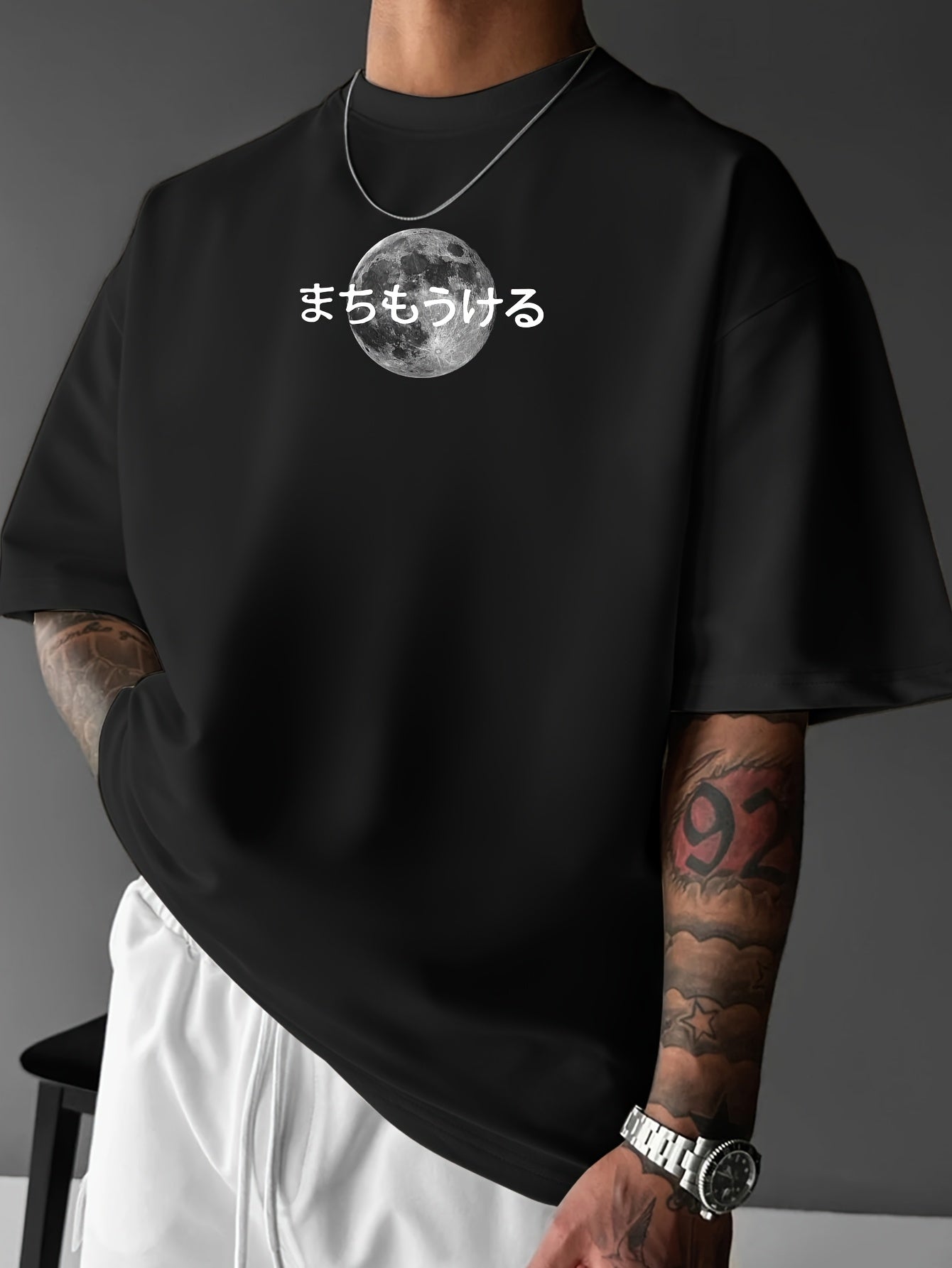 Men'S Japanese-Inspired Cherry Blossom & Tokyo Graphic T-Shirt