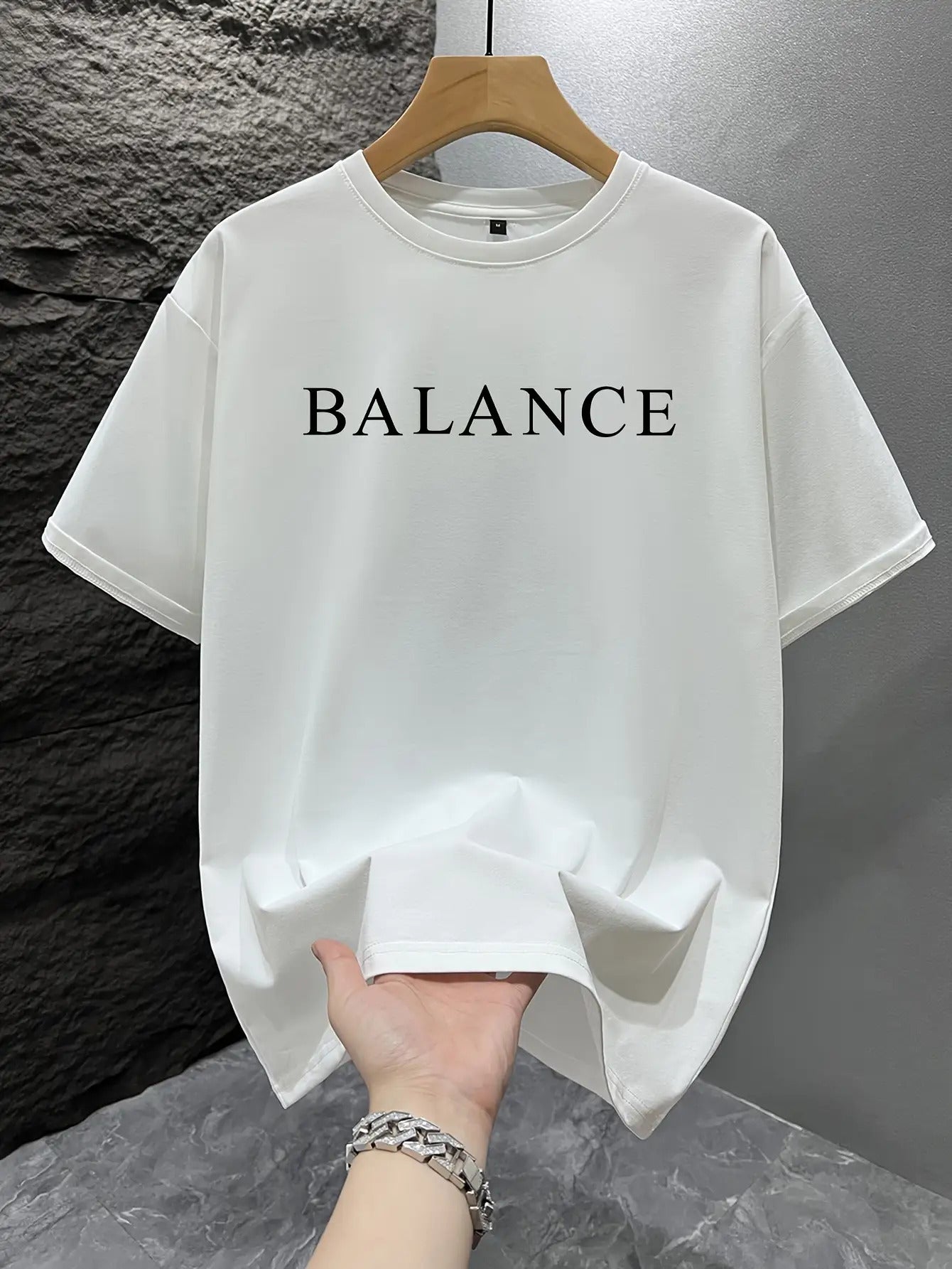 Men's Loose Fit Short Sleeve T-Shirt - 100% Breathable Fabric Casual Crew Neck