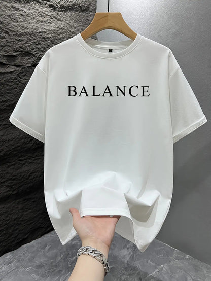 Men's Loose Fit Short Sleeve T-Shirt - 100% Breathable Fabric Casual Crew Neck