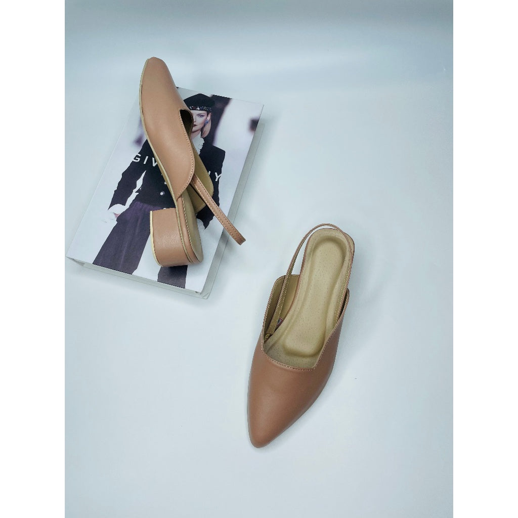 Mgubs - DIONNE - 1.5 INCH Pointed half shoes synthetic leather