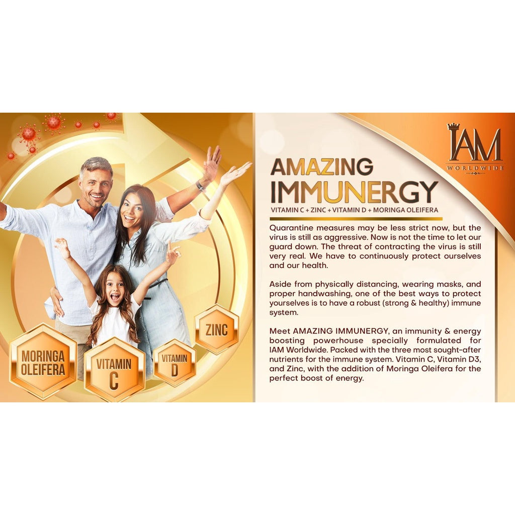 IAM Amazing Immunergy Energy Booster Vitamin C and ZINC with Moringa