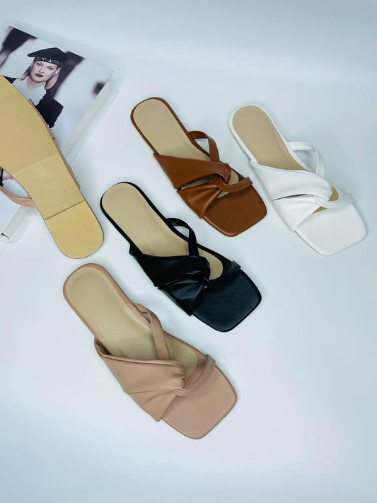 Mgubs - JAKE - Flat Square Toe Cross Synthetic Leather