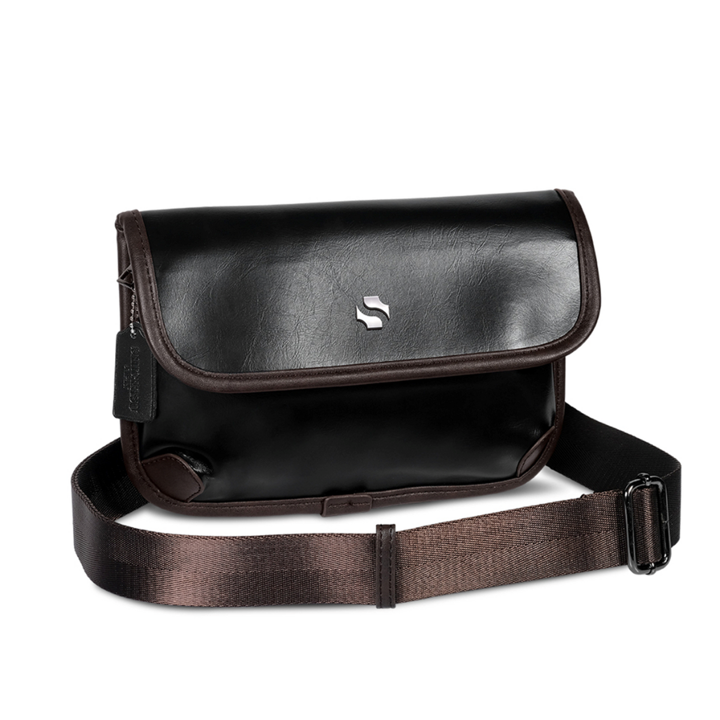 Shigetsu Kaseda leather Sling Bag for men