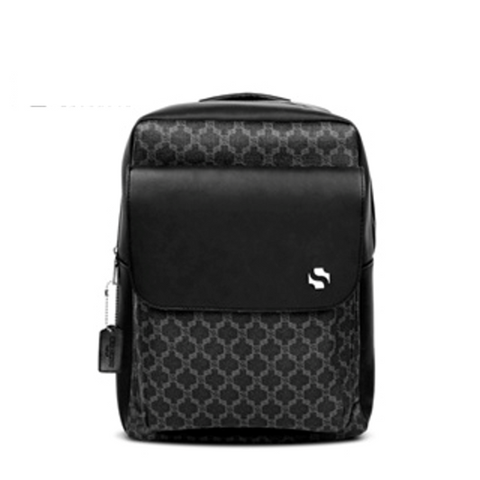 Shigetsu Signature Kokubu Monogram Bag Leather Backpack