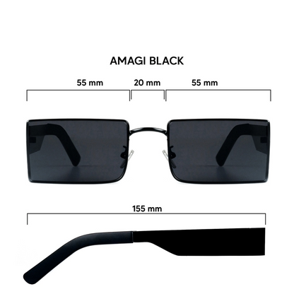 Shigetsu Amagi Sun Shield Glasses in Metal frame