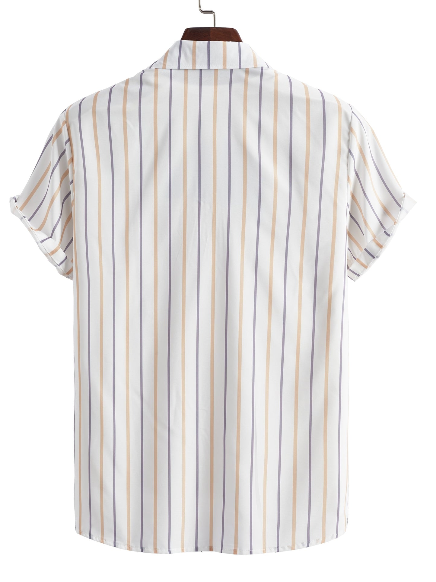 TM Men's Stripes Graphic Print Shirt For Summer