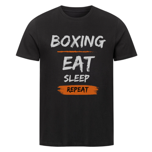 Boxing Organic Shirt Digital Printing Casual Round Neck