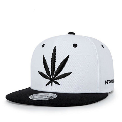 CJ Leaf Embroidery Trend Street All-match Cap