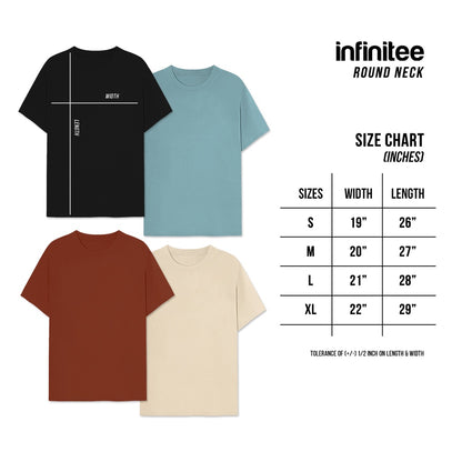 Infinitee Plain Tshirt in Cool Color